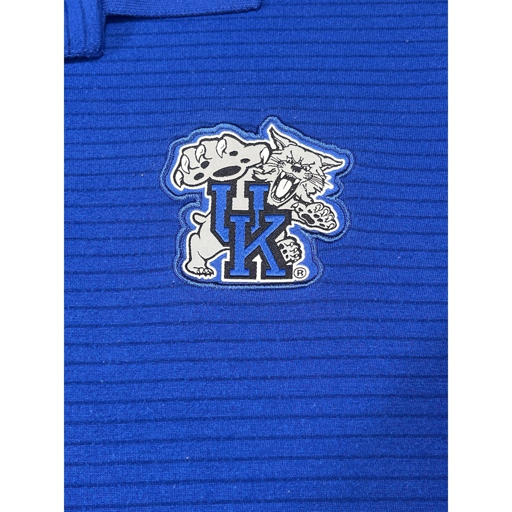 Kentucky Wildcats Polo Shirt Mens XL Blue Top Of The World NCAA UK Mascot - Picture 3 of 11